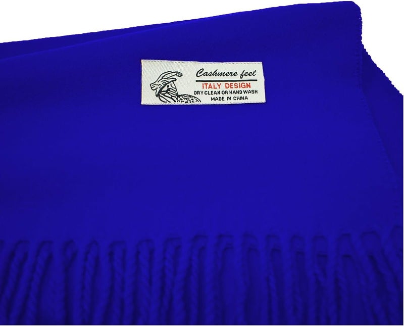 Glory Max Unisex Plain Solid Color Winter Scarf Cashmere Feel Soft Classic 72"x12" - Image 2